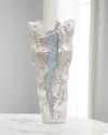 John-richard Collection Large Cascade Vase, Nickel In Silver