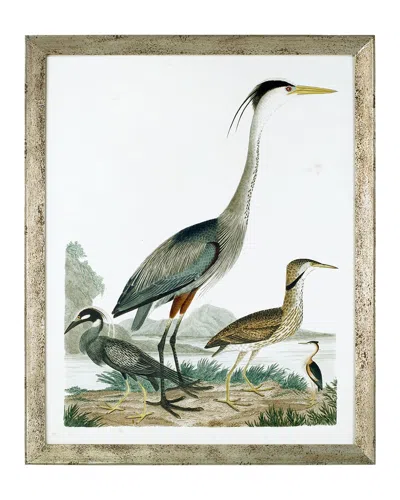 John-richard Collection Large Heron Family I Art Print In Multi