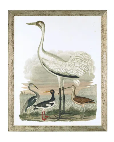John-richard Collection Large Heron Family Ii Art Print In Multi