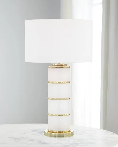 John-richard Collection Layered Acrylic Table Lamp In White