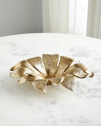 John-richard Collection Lily Petal Bowl In Gold