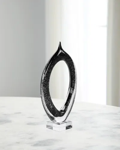 John-richard Collection Loop Sculpture, Large In Black