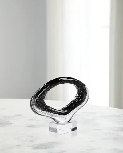 John-richard Collection Loop Sculpture, Small In Black