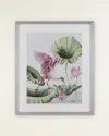 John-richard Collection Lotus Framed Giclee On Fabric By Annie Moran In Multi