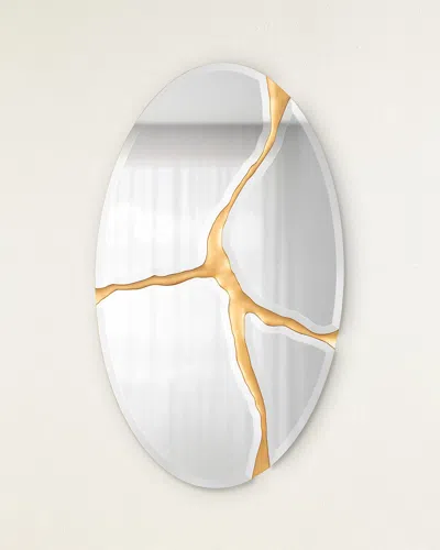 John-richard Collection Lucca Mirror In Gold