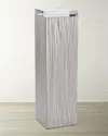John-richard Collection Lucena Brushed Stainless Steel Pedestal Ii In Gray