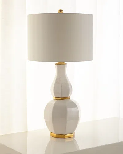 John-richard Collection Luminous Ginger Jar Table Lamp In White