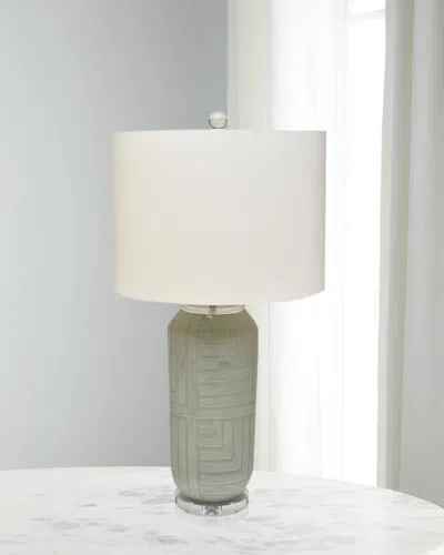 John-richard Collection Lynda Table Lamp In Gray