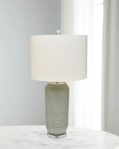 John-richard Collection Lynda Table Lamp In Silver