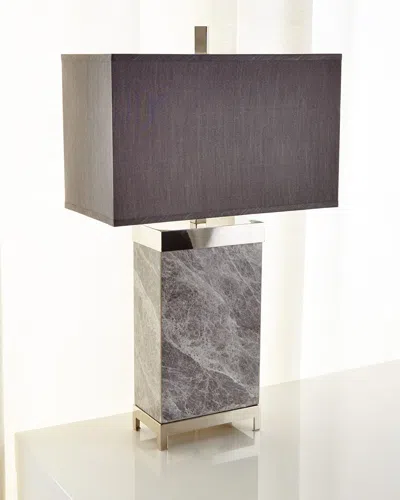 John-richard Collection Marble Lamp In Grey