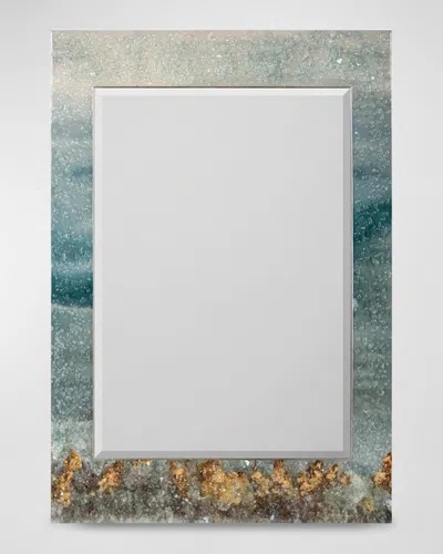 John-richard Collection Mary Hong's Rolling Tide Mirror In Blue