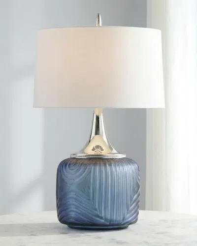 John-richard Collection Maze 20" Table Lamp In Blue