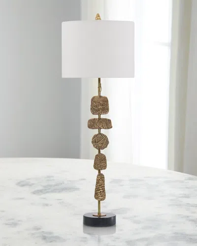 John-richard Collection Medallions Table Lamp In Gold