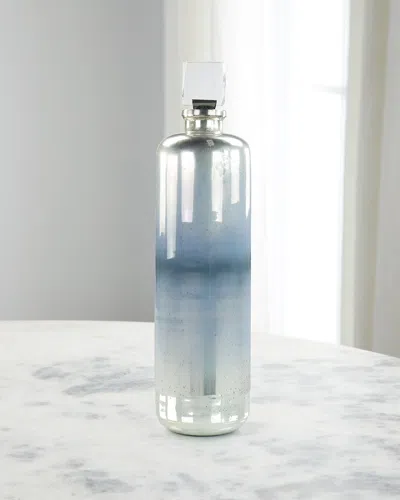 John-richard Collection Mercurial Large Glass Bottle, 34" In Blue