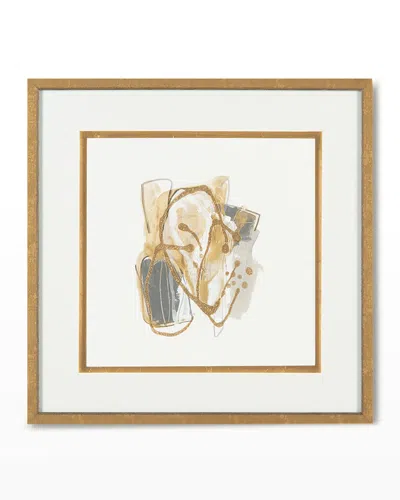 John-richard Collection Metallurgy Ii Giclee Art On Canvas In Gold