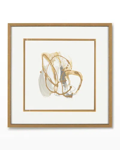 John-richard Collection Metallurgy Iii Giclee Art On Canvas In Gold