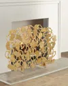 John-richard Collection Mirage Fire Screen In Gold