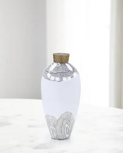 John-richard Collection Mithran Vase, Large In Ivory