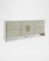 John-richard Collection Moon Shadow Sideboard In Mirror, Silver White
