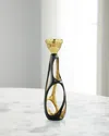 John-richard Collection Nexus Candleholder, Medium In Bronze