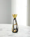 John-richard Collection Nexus Candleholder, Medium In Bronze