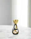 John-richard Collection Nexus Candleholder, Small In Bronze