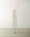 John-richard Collection Nickel Plated Floor Lamp In Metallic