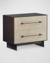 John-richard Collection Nouvelle 2-drawer Nightstand In Brown, Ivory