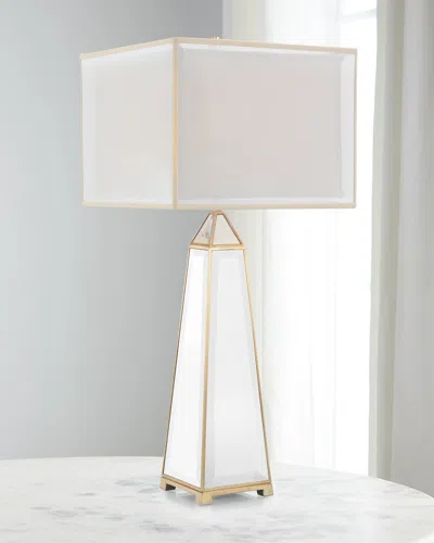 John-richard Collection Obelisk Reflections Table Lamp In Metallic