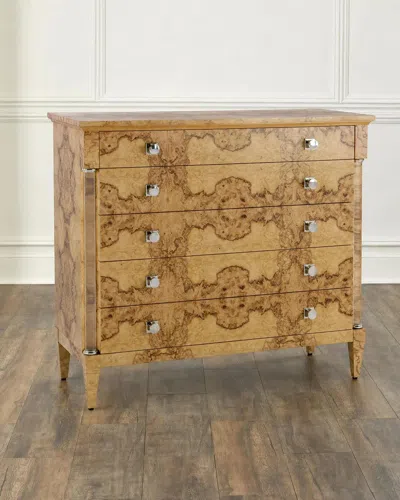 John-richard Collection Olea 5-drawer Chest In Brown