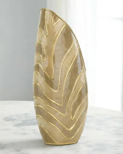 John-richard Collection Origo 15.5" Small Vase, Brown