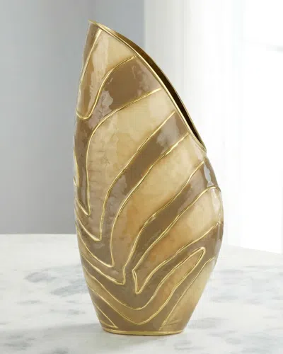 John-richard Collection Origo 18.5" Large Vase, Brown