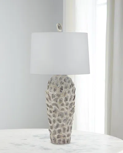 John-richard Collection Ostra Table Lamp In Silver