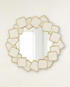 John-richard Collection Overlap Mirror In Gold