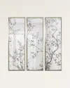 John-richard Collection Pastorale Mirror Panels, Set Of 3 In Gray