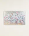 John-richard Collection Petals In The Rain Original Painting By Teng Fei In Blue
