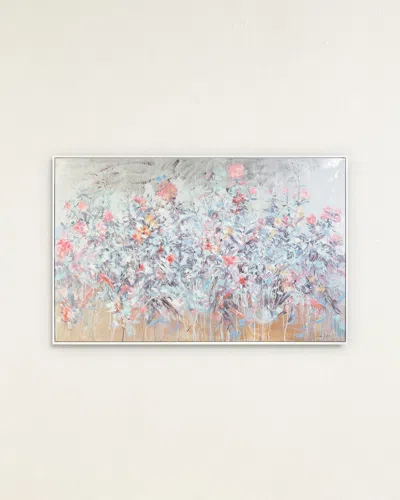 John-richard Collection Petals In The Rain Original Painting By Teng Fei In Multi