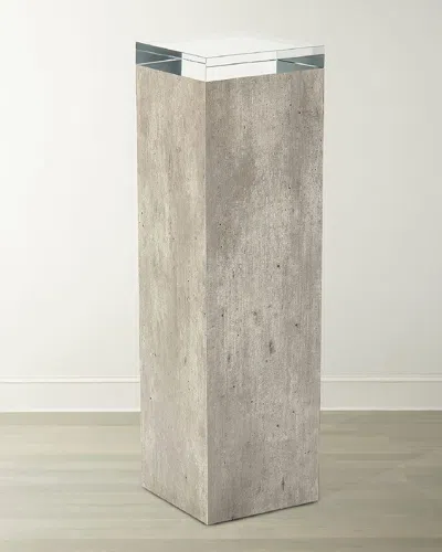 John-richard Collection Piazza Pedestal Alto In Gray