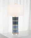John-richard Collection Pillar Table Lamp In Blue