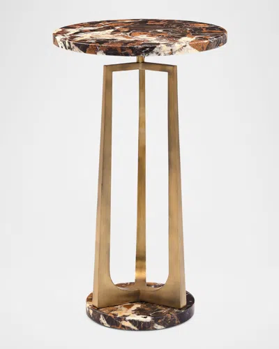 John-richard Collection Pinnacle Side Table In Bronze