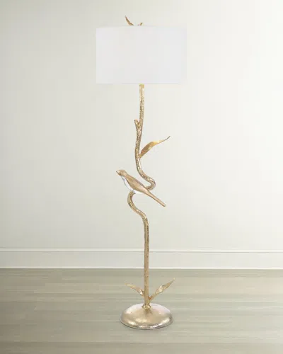 John-richard Collection Poleiro 71" Floor Lamp In Champagne