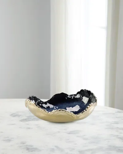 John-richard Collection Pond Large Bowl, 22" In Blue
