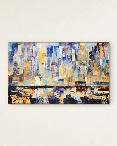 John-richard Collection 'purple City Giclee' By Veronica Benoni Wall Art In Multi