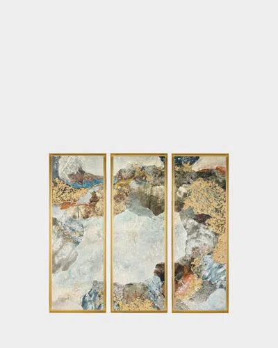 John-richard Collection Quarries Triptych Framed Giclees By Abbe Kalman