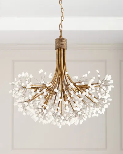 John-richard Collection Quartz 9-light Chandelier In Gold