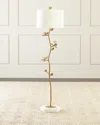 John-richard Collection Quartz Bloom Floor Lamp In Gold