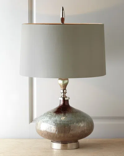 John-richard Collection Rainwater On Glass Table Lamp In Metallic