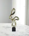 John-richard Collection Recurvo Sculpture, Gold In Gold