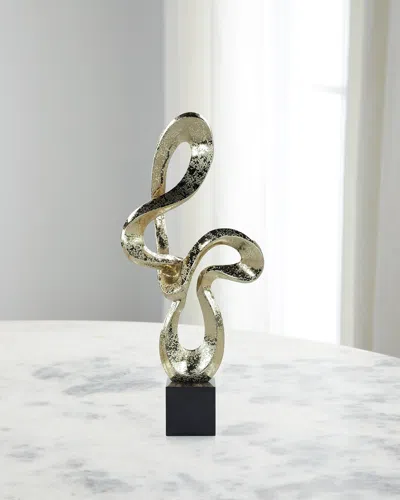 John-richard Collection Recurvo Sculpture, Gold