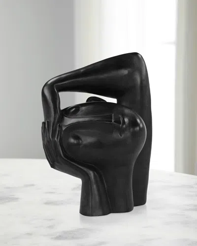 John-richard Collection Restful Slumber Sculpture In Black